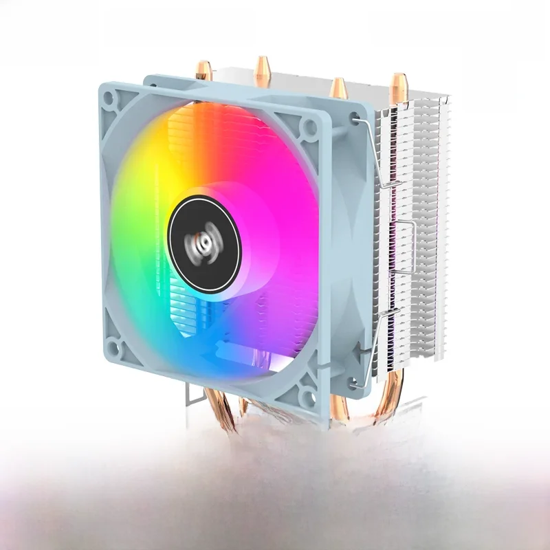 Aigo-Refroidisseur d'air PWM ICE200PRO, refroidisseur de processeur, 2 caloducs, 3 broches, ventilateur silencieux pour Intel 115X, 1200, 1700, AM4, AM5, AMD