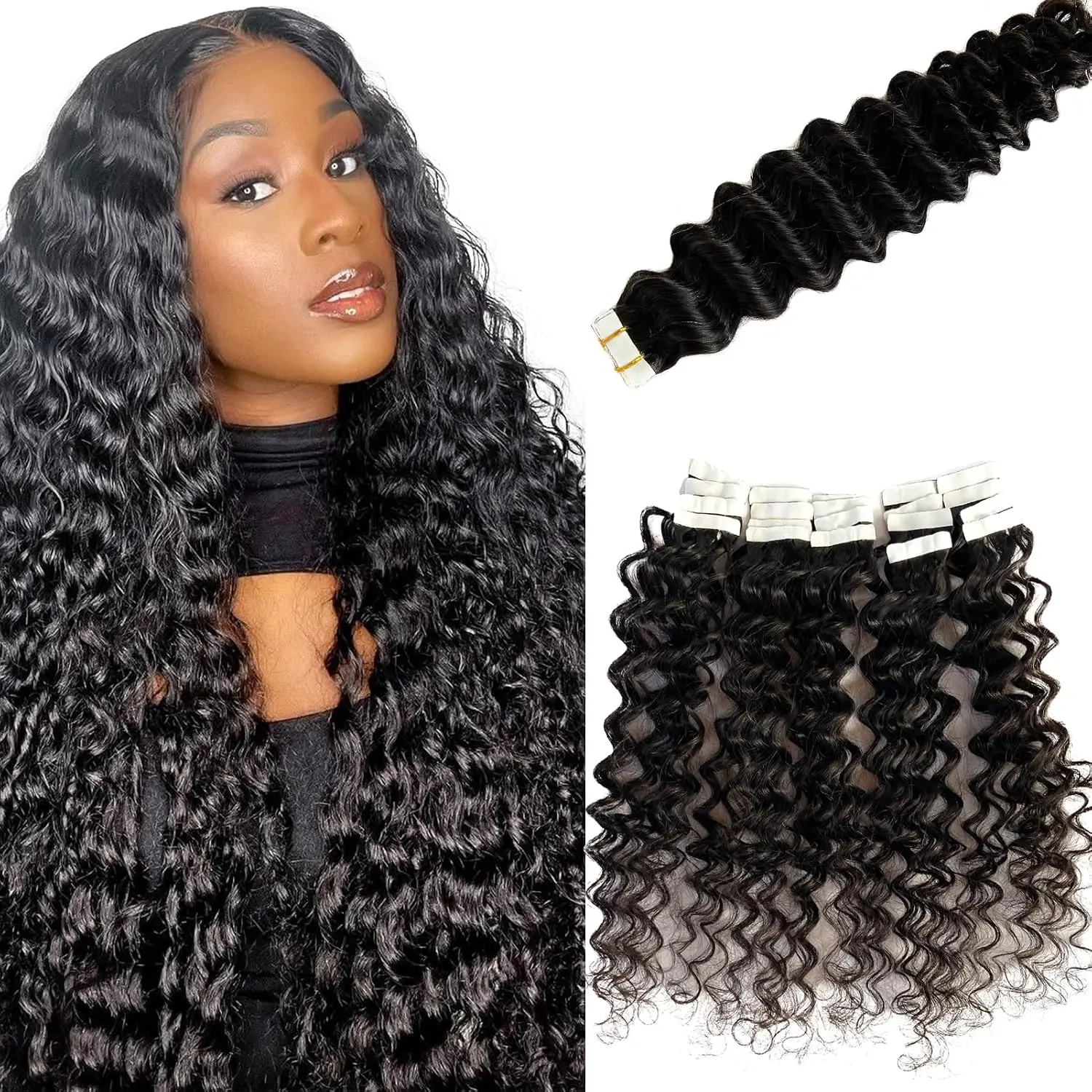curly-tape-in-hair-extensions-for-women-deep-wave-100-real-remy-hair-skin-weft-adhesive-invisible-tape-extensions-hair