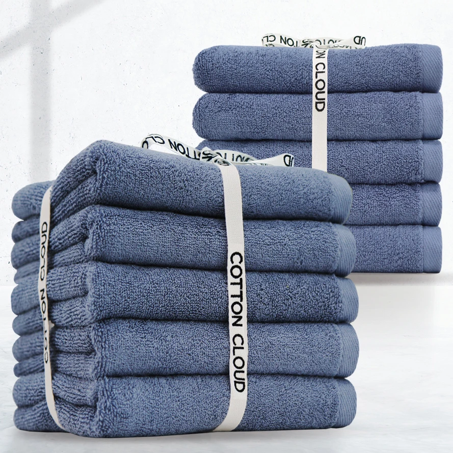 [Cotton Cloud] Tom 170g 100% Cotton, 30 Number Hotel Towels, 5/10 Piers of Black Blue, Bath Towels, 40*85cm