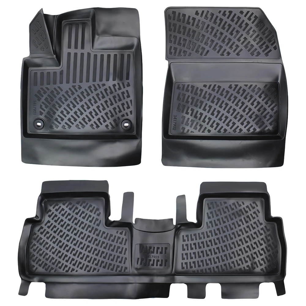 Tpe Floor Mats Set for Citroen Berlingo III/Peugeot Rifter/Partner III/Opel Combo E/Toyota proAce City Verso - Perfect Fit