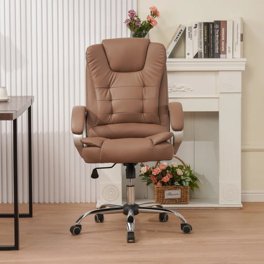 East and West furniture high end DS3 pocket spring leather office chair DF925361