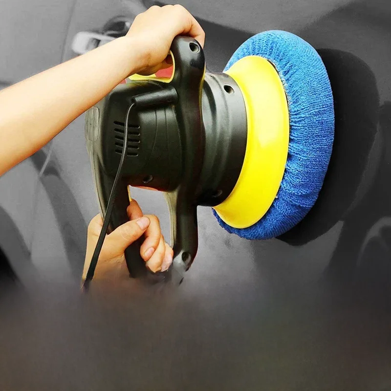 Tampon de polissage en microfibre pour voiture, 5-10 pouces, tampon de lavage, manchon de cire, capot de polissage pour maison, accessoires de nettoyage automobile, 10 pièces