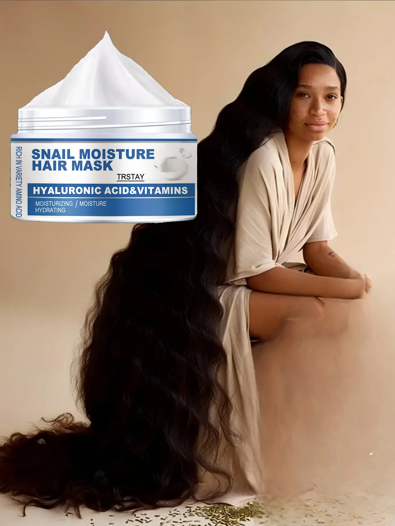 Long Hair Moisturizing Nourishing Treatment for Dry Damaged Hair Deep Conditioning Repair Hair Mask with Natural Ingredients for - Image 5