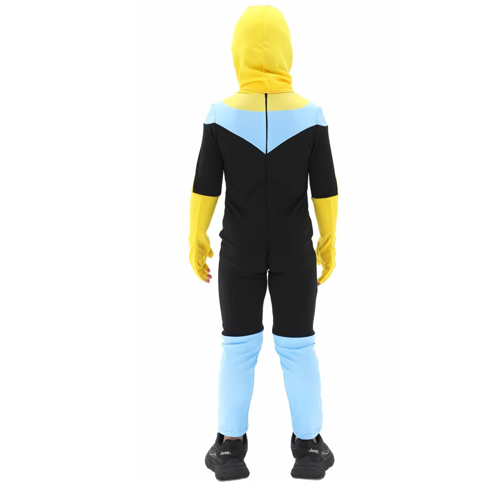 Anime Invincible Costume Omni-man Mark Grayson Cosplay Superhero Atom Eve Pink Jumpsuit Halloween Costume Height 100-160 Clothes - view 5