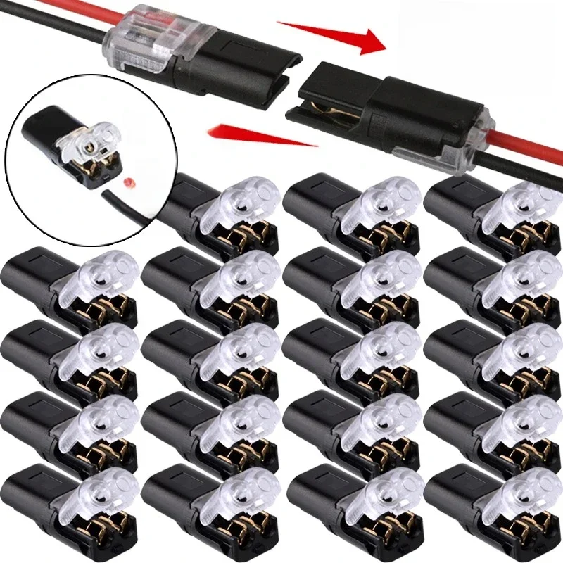 Connecteur électrique de voiture étanche à 2 broches, câble métallique, connecteurs électriques automobiles, connexion de Terminal de bande