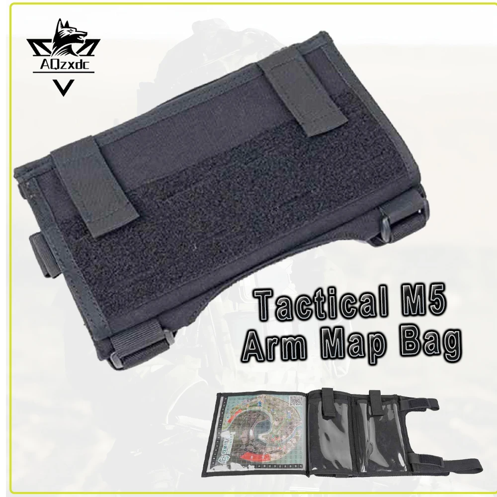 

Tactical M5 Arm Map Bag Mobile Phone Storage Pouch Foldable Sundries Pack Edc Utility Tool Pocket Hunting Shooting Equipment