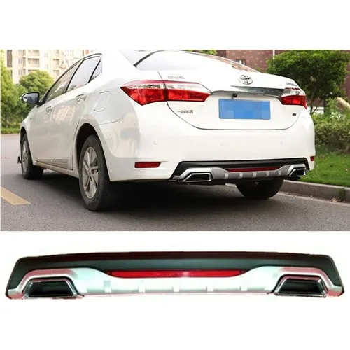 2 Exhaust Diffuser FOR Toyota Corolla Amg 2013-2018 -Auto Styling Body Kit Car Accesorries Spoiler Bumper Wings Radio Antenna