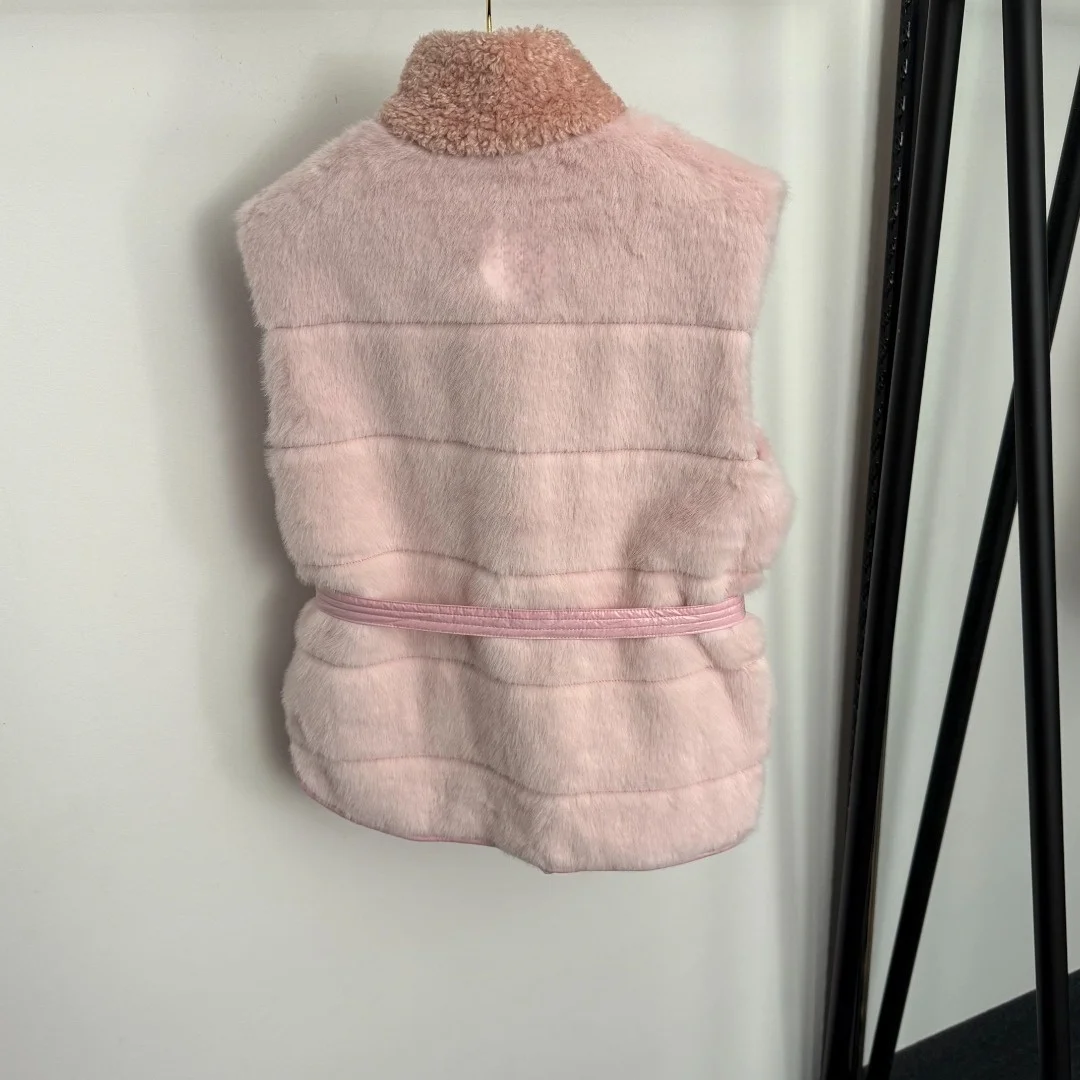 سترة نسائية بيج غامضة بياقة شيرلينغ، قطعة طبقات أنيقة ومريحة للطقس البارد #2