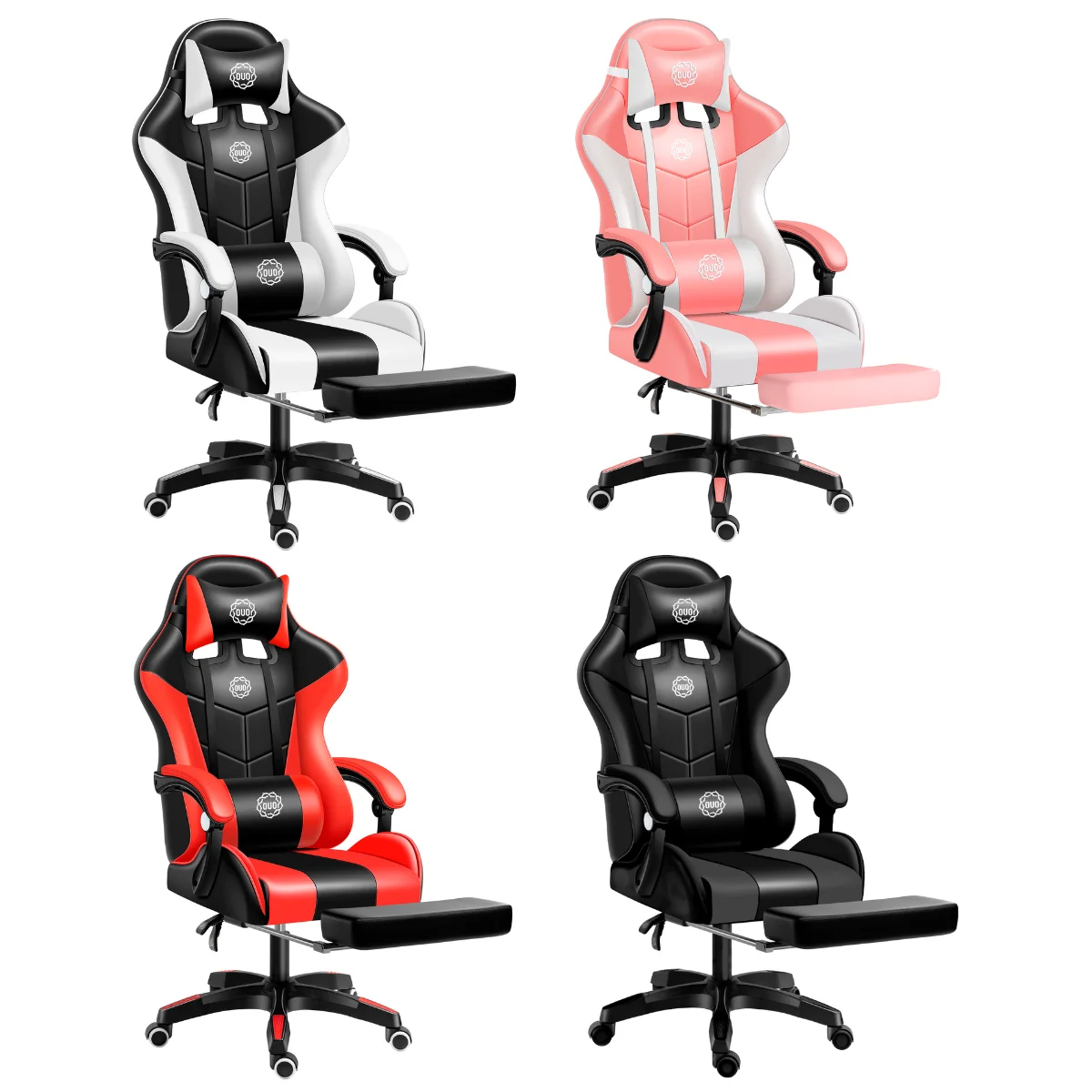 Gamer chair OUO YZ023 with footrest-ergonomic, reclining and adjustable, executive office chair Free shipping!