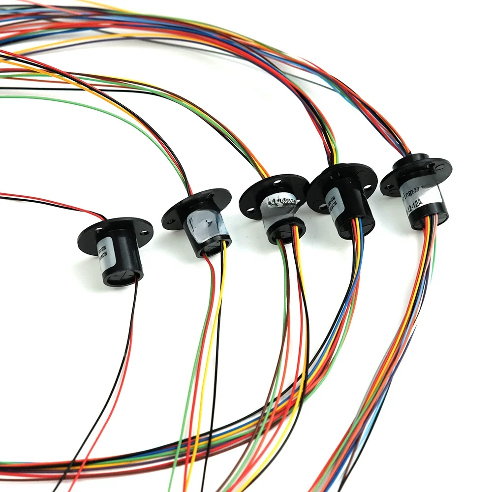 2/4//6/8/12/18 Kanaals Micro Draaien Slip Ring 2A Diameter 12.5mm Voor RC Graafmachine Model DIY PTZ Gimbal Elektrische Collector Ringen - afbeelding 2