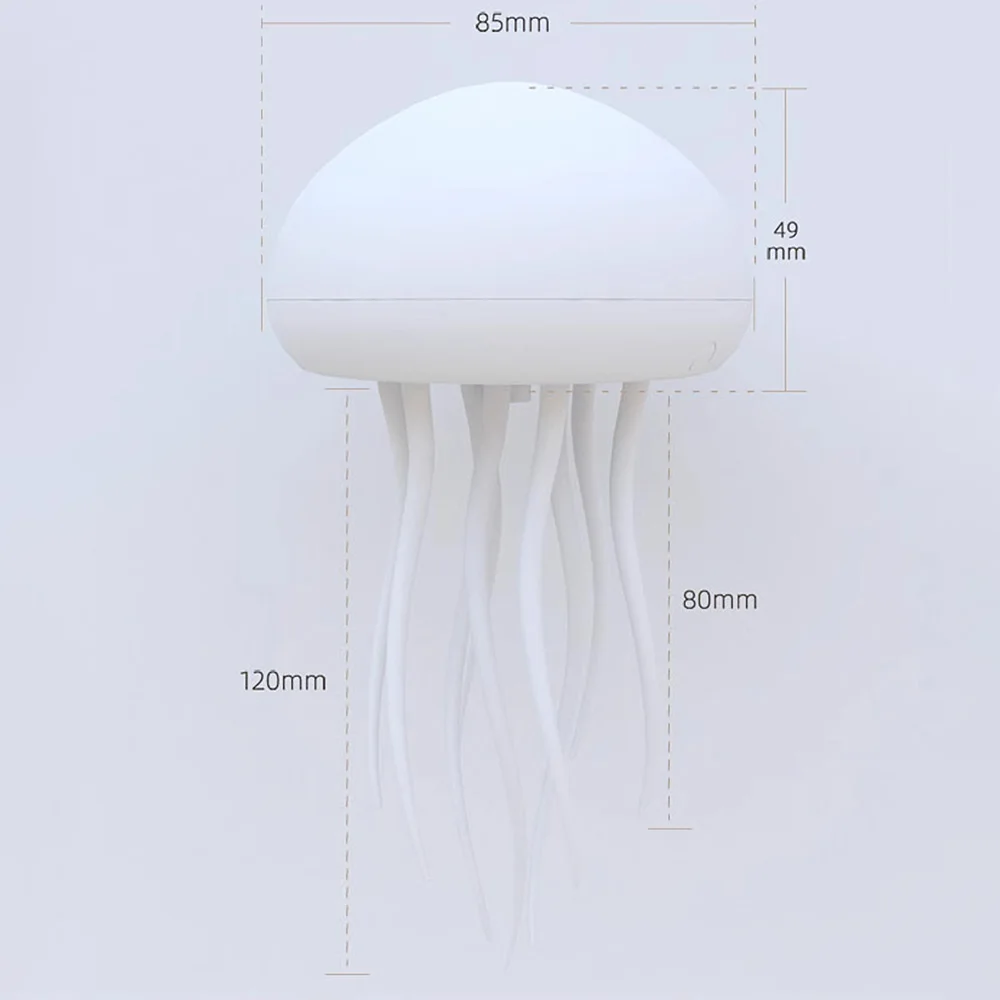 Calming 9-LED Jellyfish Night Light: Create a Serene Underwater Atmosphere Kids Lamp, Ocean Decor, LED Lamp, Gift