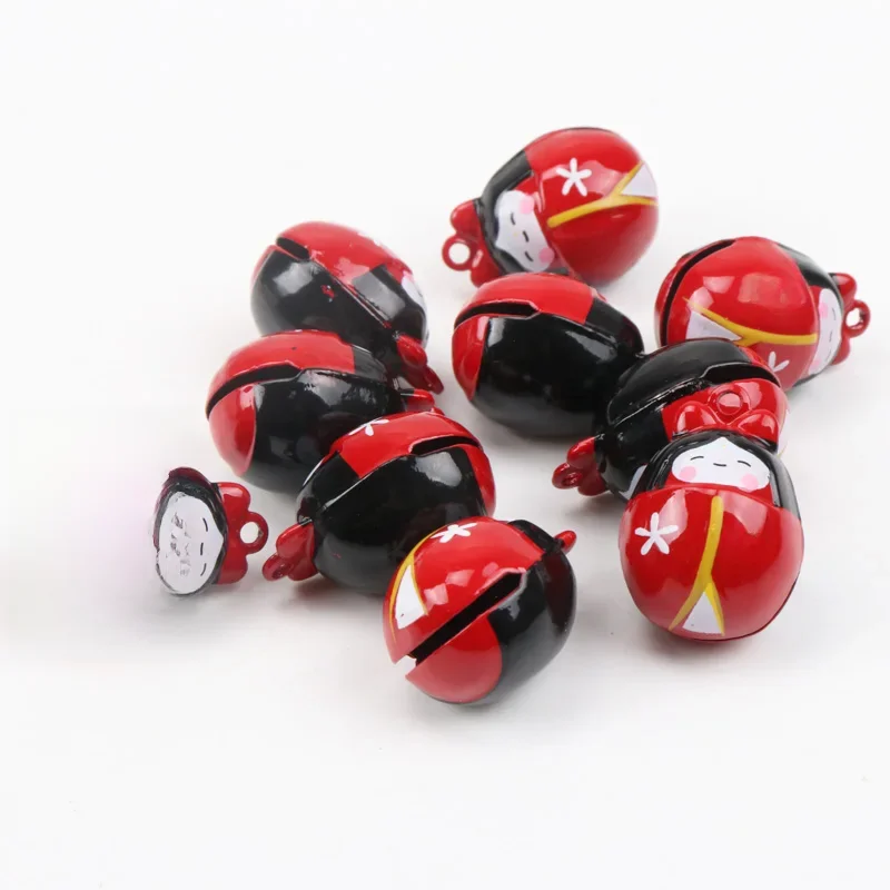 5 sztuk jingle bells śliczne ozdoba lalka metalowy dzwonek dla strona główna drzewo dekoracja z wisiorków 27mm — zdjęcie 2