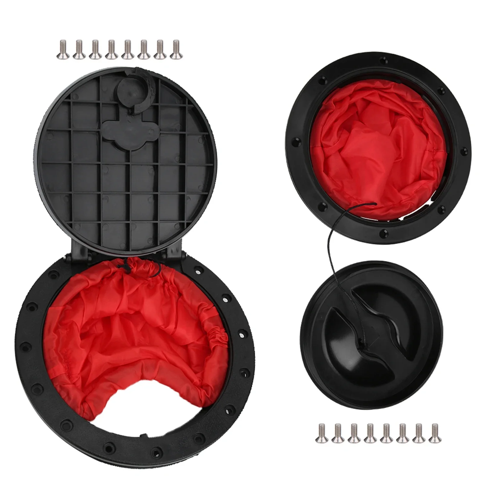 Juste de trappe étanche pour bateaux, couvercle de type circulaire rond, accessoires de kayak avec sac de rangement