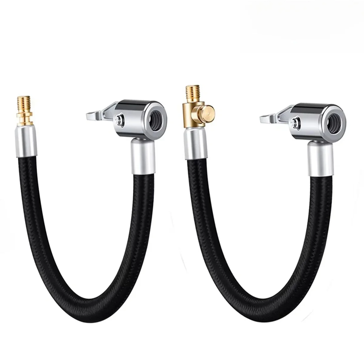 Tuyau de gonflage de pneu de voiture, 10 20 40 60cm, pompe à Air gonflable, adaptateur de Tube d'extension, connexion de pneu torsadée, mandrin d'air de verrouillage