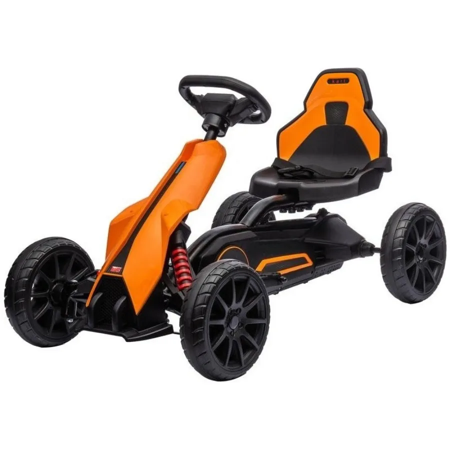 

12V Electric Go Kart for Kids w/ Adjustable Speed, Orange