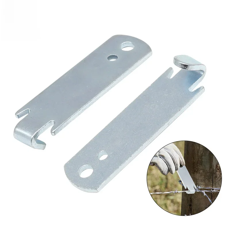 Fil de clôture torsadé, 2 pièces, outil de tension, fil de barbe pour jardin, taille de poche, acier résistant à la rouille