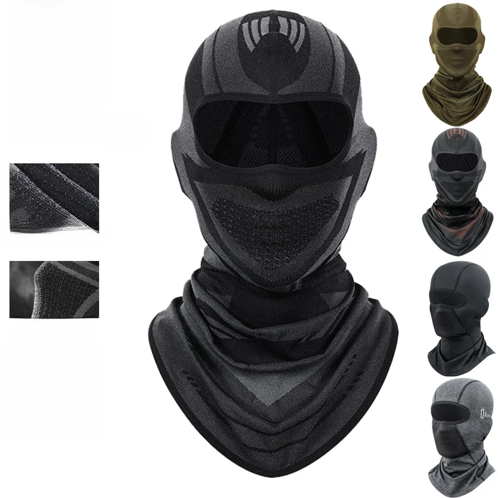 AliExpress NONE Sports Winter Thermal Cycling Face Mask Balaclava Head Cover Ski Bicycle Motocycle Windproof Soft Warm MTB Bike Hat Headwear