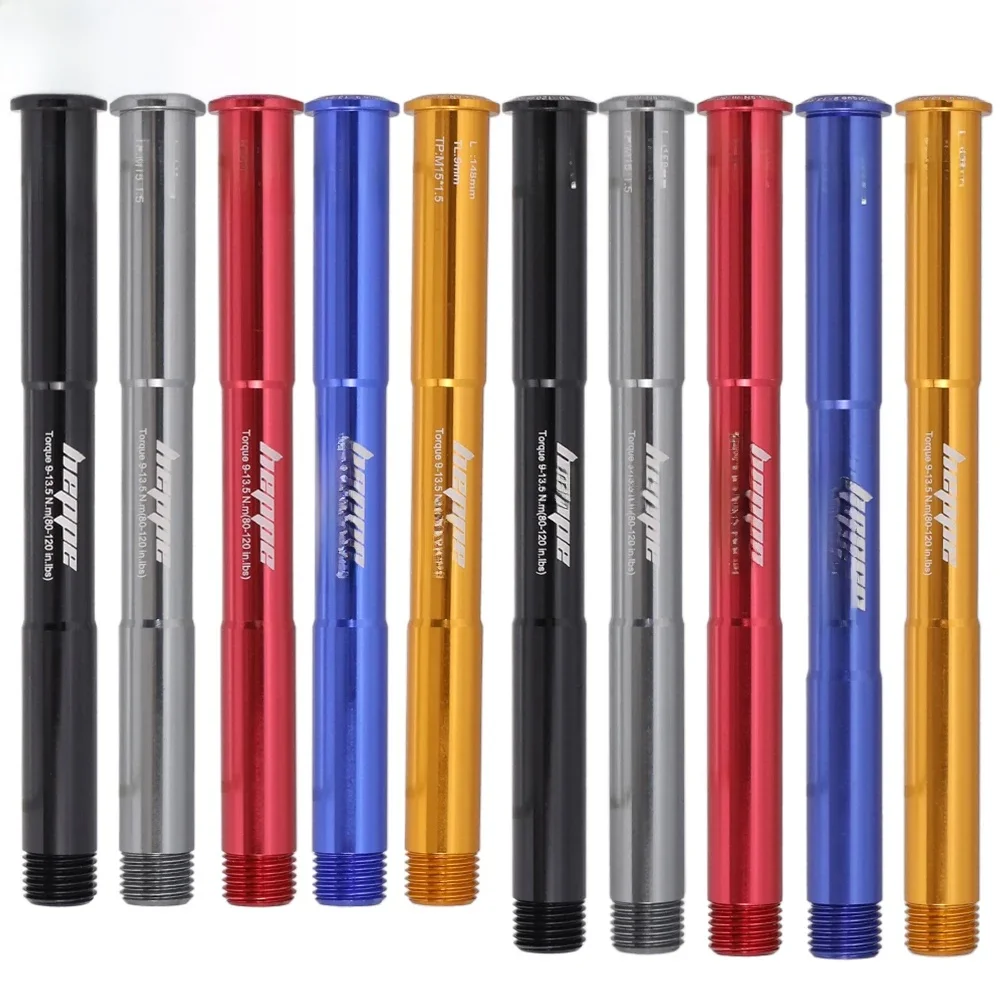 AliExpress heppe HEPPE Bike Front Fork Thru Axle MTB Fork Barrel Shaft M15 Thru Axle Skewer Multi-color Axis for 15x100 15x110 ROCKSHOX Fork