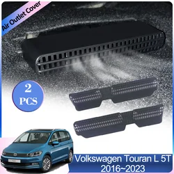 For Volkswagen VW Touran L 5T 2016~2023 Car Air Outlet Cover Exhaust Under Rear Seat Conditioner Ventilation Interior Accessorie