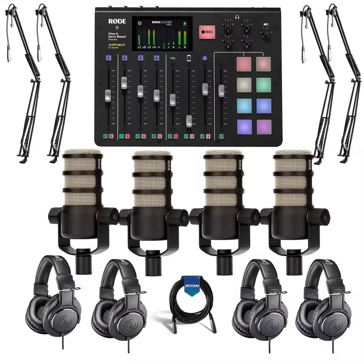 FAST SALES FOR NEW High Quality Rode Microphones RODECaster Pro Integrated Podcast Production Console W-ACC KIT