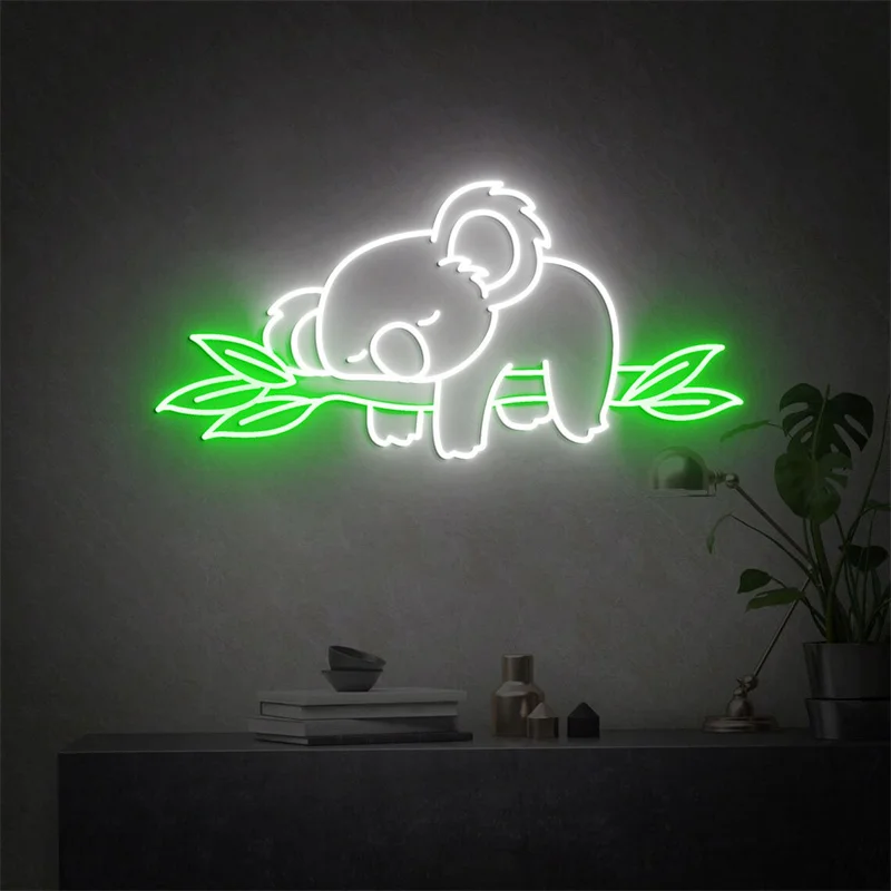 

Koala Bear Neon Light, Cute Animals Neon Sign, Koala bear Bedroom Neon Sign, Koala Neon Light, Kaola Neon Wall Decoration