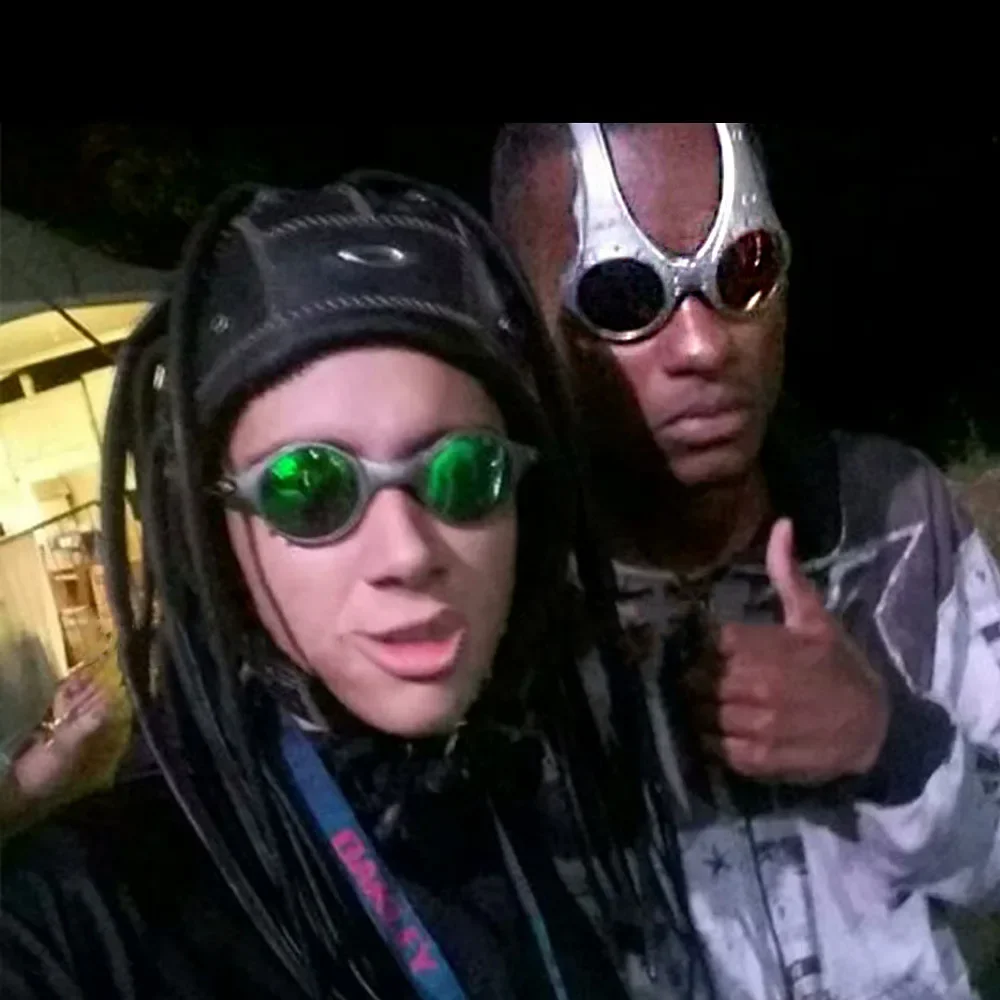 AliExpress NONE Mars Alien Quirky Glasses Trendy Personalized Round Party Cosplay Sports Cycling Glasses Uv400 Sunglasses Fishing Goggles