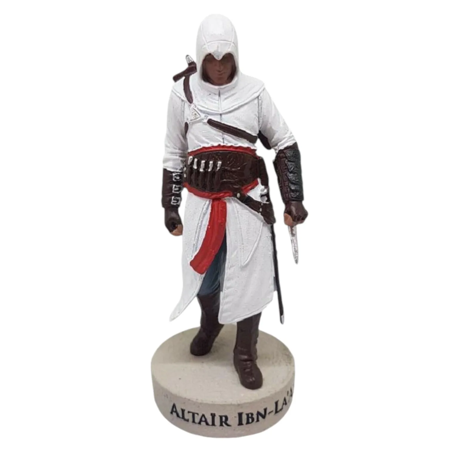 Ubisoft, Altair Ibn LA'AHAD figura de resina coleccionable pintada a mano de la Saga Assassin's Creed, Aprox.10 cms., Miniatura, Colección Oficial de la Franquicia Assassin's Creed, Embalaje blister puede estar arrugado, Sin fascículo, Peana nombre