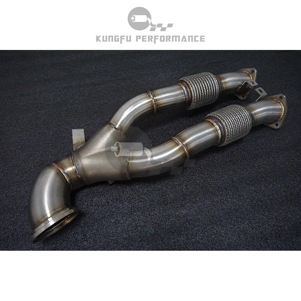 KUNGFU PERFORMANCE EVO2 EA855 Cast Decat Downpipe per Au di RS3 8V 2.5 TFSI TTRS 8S 367PS QUA TTRO 2017 +