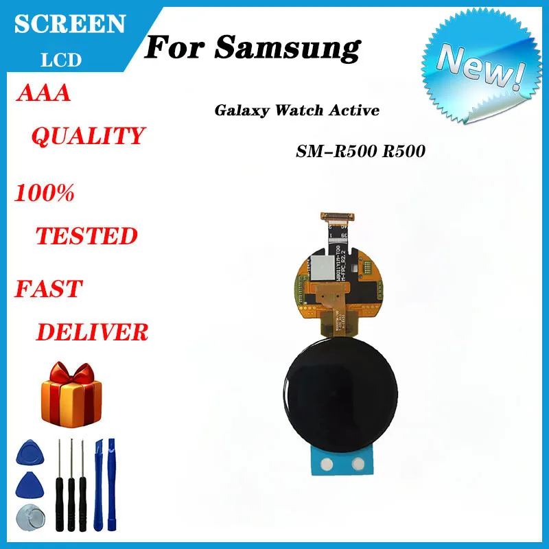 For Samsung Watch Active SM-R500 R500 LCD Screen Display 40mm Replacement And Repair Parts