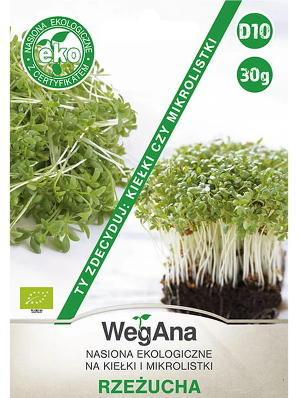 Cress for sprouts and microleaves 30g VegAna vegetable watercress seeds