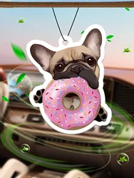 French Bulldog Lovers, Sweet Frenchie with Pink Donuts