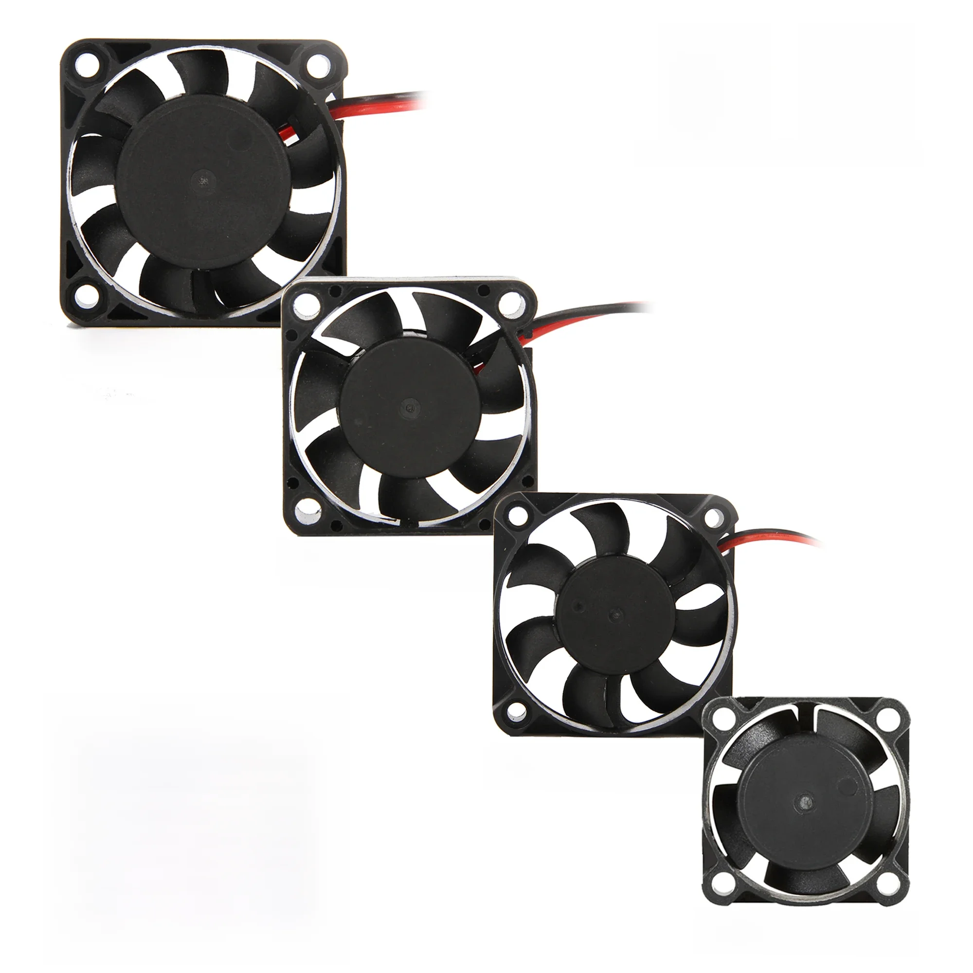 25/30/40/50mm Wentylator RC 5-12V DC Radiator Wysoki wiatr Szybkie chłodzenie Maks. 16380RPM 30/60/120/150A ESC 36/42mm 3650 Części samochodowe silnika — zdjęcie 2