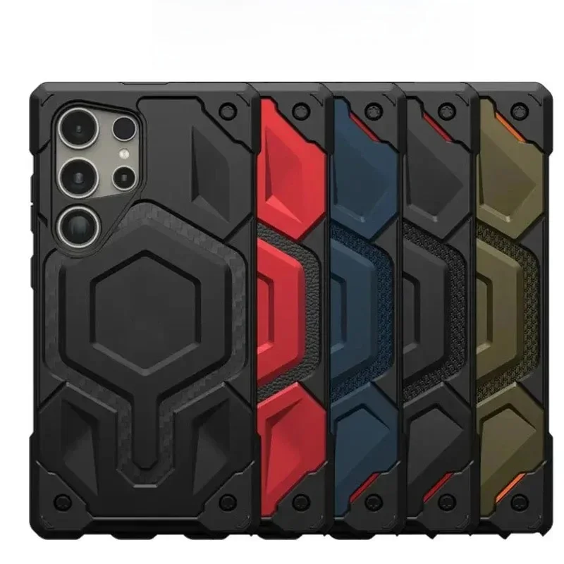 Militaire schokbestendige magnetische hoes voor Samsung Galaxy S26 Ultra S23 S25 Plus S26ULTRA Macsafe Robuuste Armor Magsafe Cover Etui - afbeelding 2