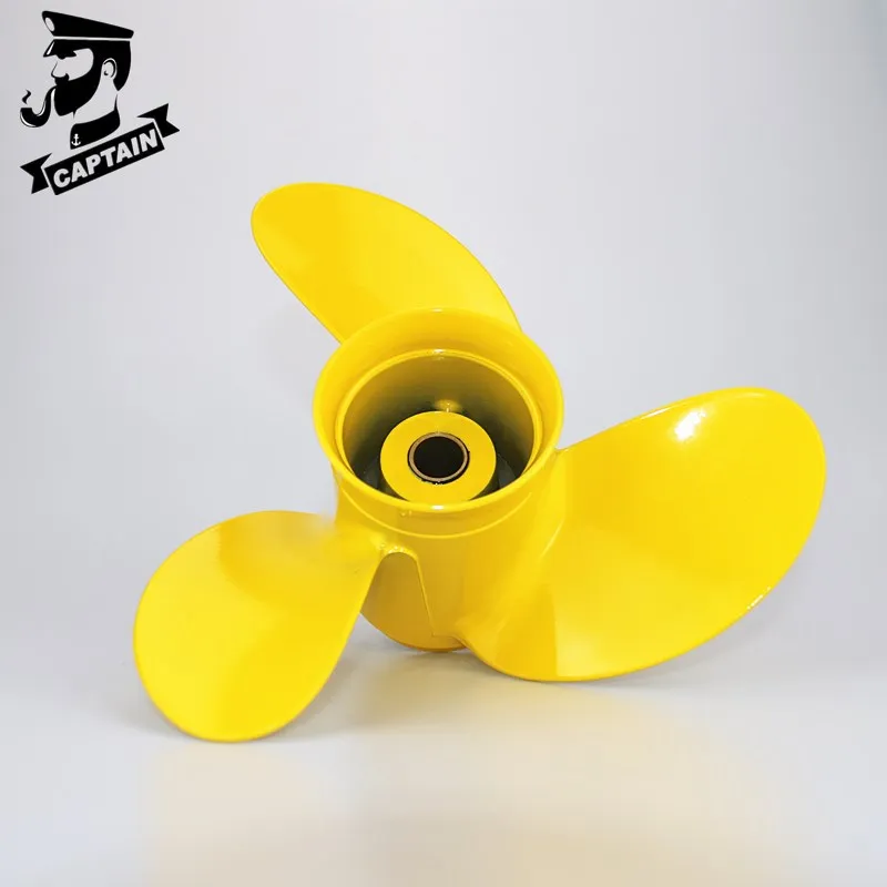 New Yellow Propeller 8.9x8.5 Fit Tohatsu Engines 8HP 9.8HP MFS8HP 9.8HP Mercury Outboard 8HP 9.9HP 12 Splines