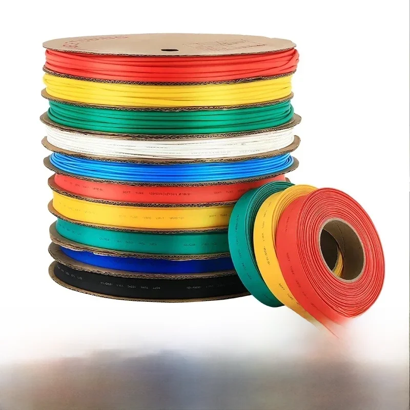 Kit de tubes d'emballage thermorétractables, 5 mètres, 1/2/3/4/5/6/8/10/12/14mm, Protection des câbles de câblage d'isolation, gaine thermorétractable