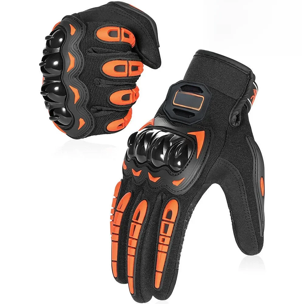 Motorbeschermingshandschoenen Waterdicht touchscreen Volledige vinger Leer Gewrichtsbescherming Anti-val Moto Antislip Rijden Heren Nieuw - afbeelding 2