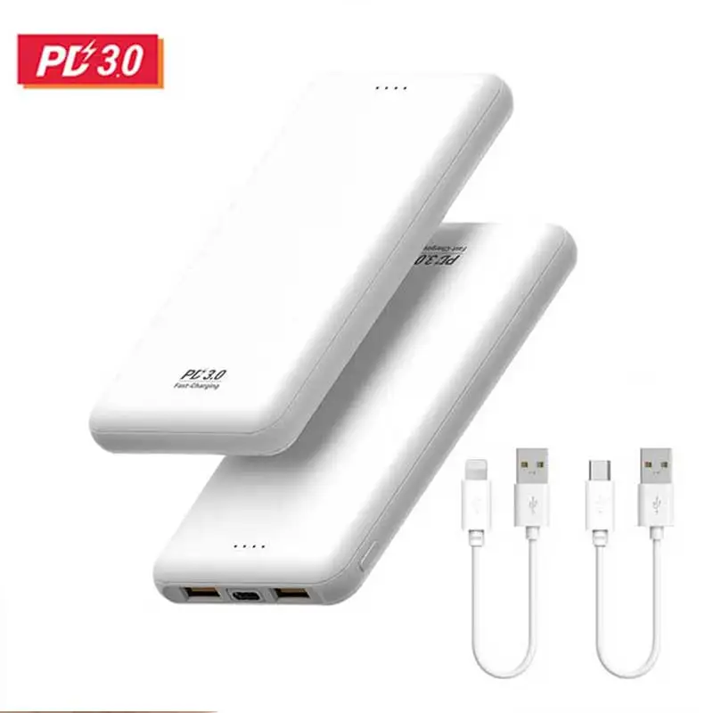 Hamata PD 3 Port high speed 10000mAh large capacity auxiliary battery C type 8 pin short cable included