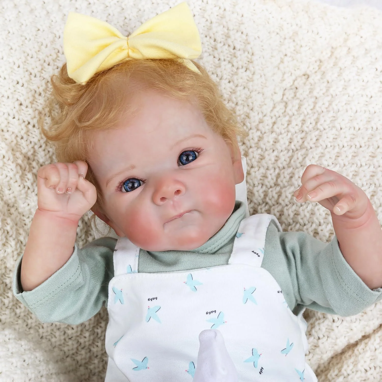 Muñecas Bebé Reborn Realistas - Muñeca Bebé de Vinilo Suave de 18 Pulgadas, Muñecas Bebé Realistas Articuladas (SOLO MUÑECO/SIN ACCESORIOS)