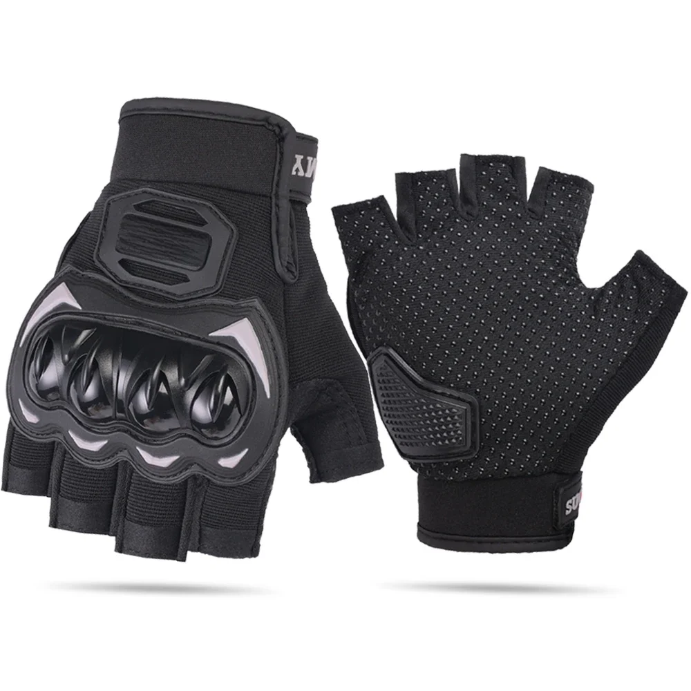 AliExpress SUOMY Summer New Motorcycle Gloves Men Half Finger Anti-fall Racing Off-road Breathable Motorcycle Bicycle Gloves Fingerless