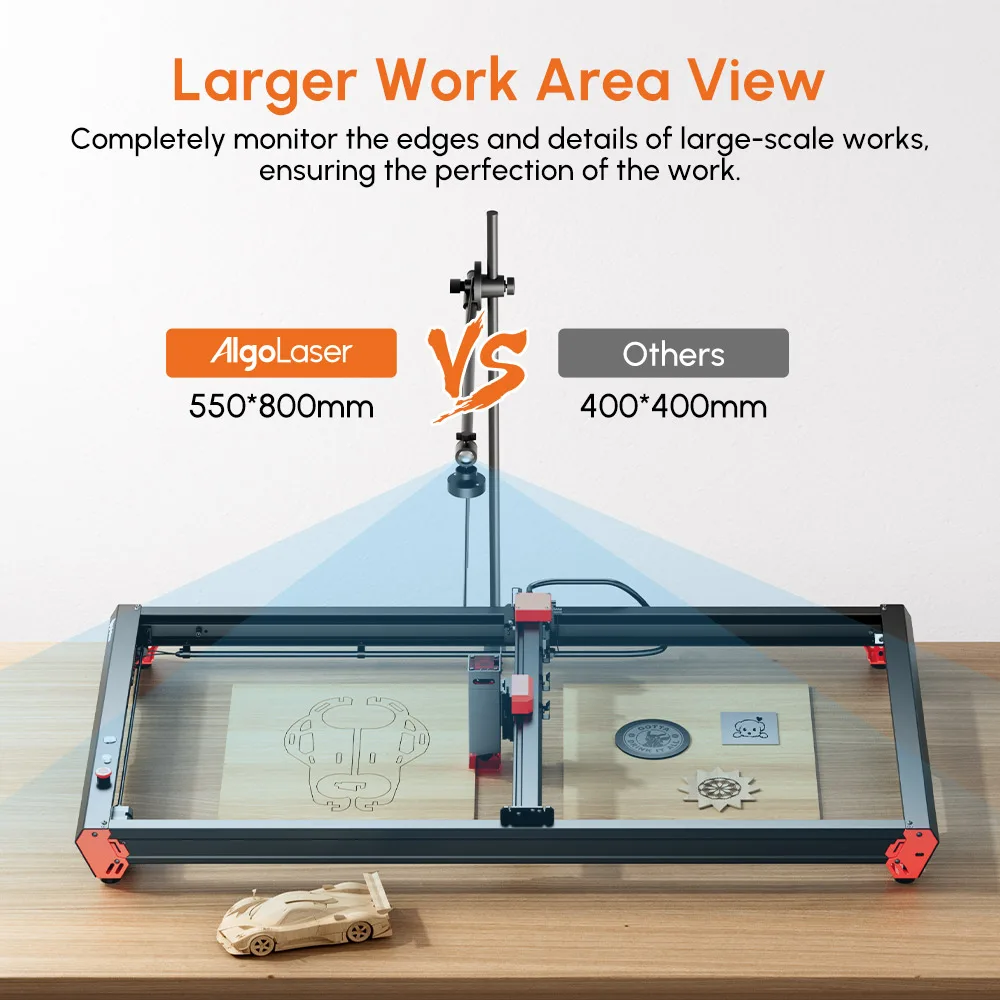 Lightburn Camera Laser Engraver Camera Mintion Lasercam for Laser Engraver/Cutter Offline Remote Monitor Control Positioning