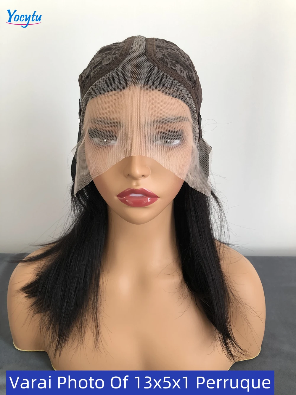 YOCYTU Straight Bob Wig Lace Front Human Hair Wigs Brazilian Human Hair Wigs 13X5X1 Short Bob Human Hair Wigs HD Transparent Lace Front Wig On Sale Free Shipping 3-5 Days Delivery