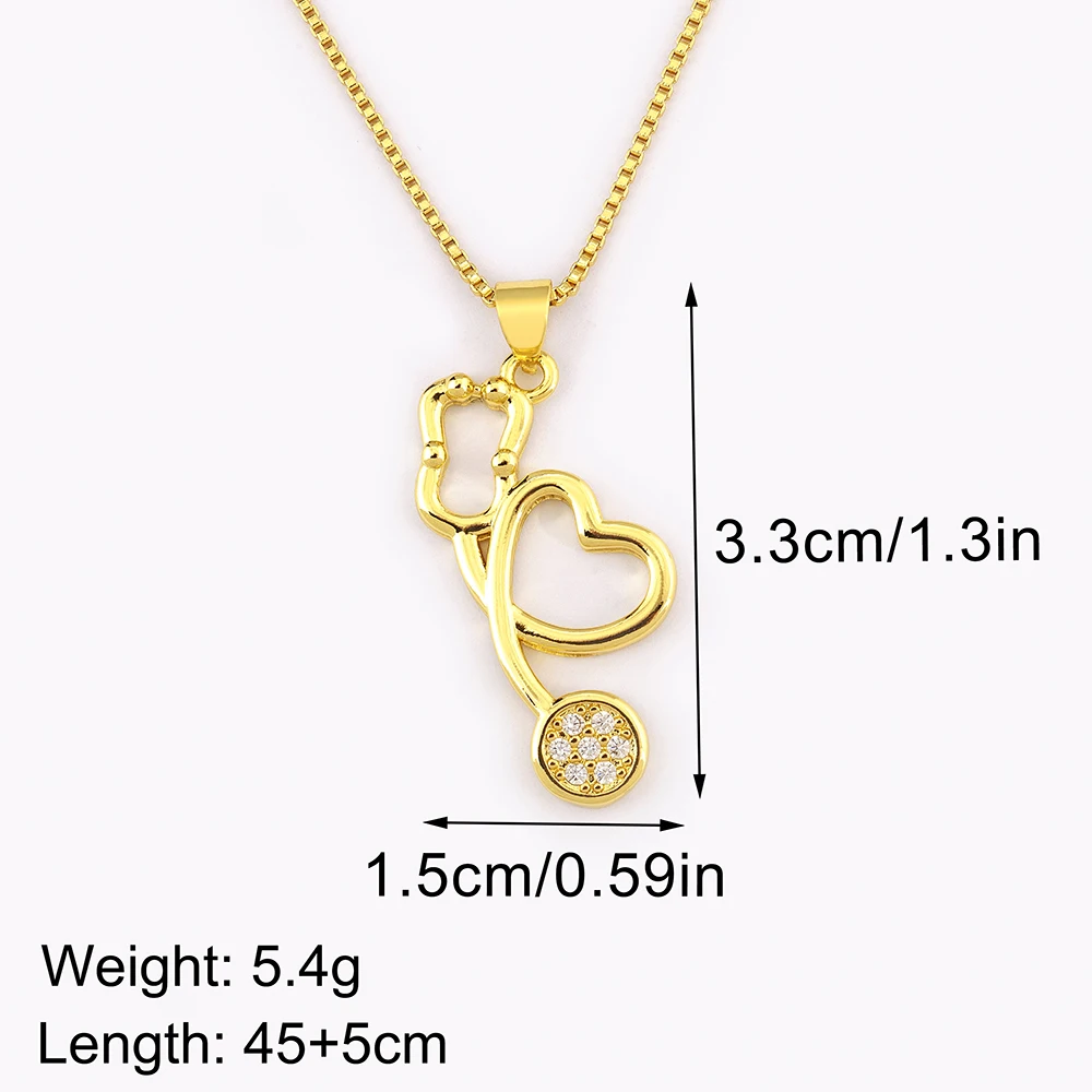 Nidin New Arrival Romantic Heart Shape Hollow Design Pendant Necklace For Women Irregular Geometric Copper Jewelry Party Gifts