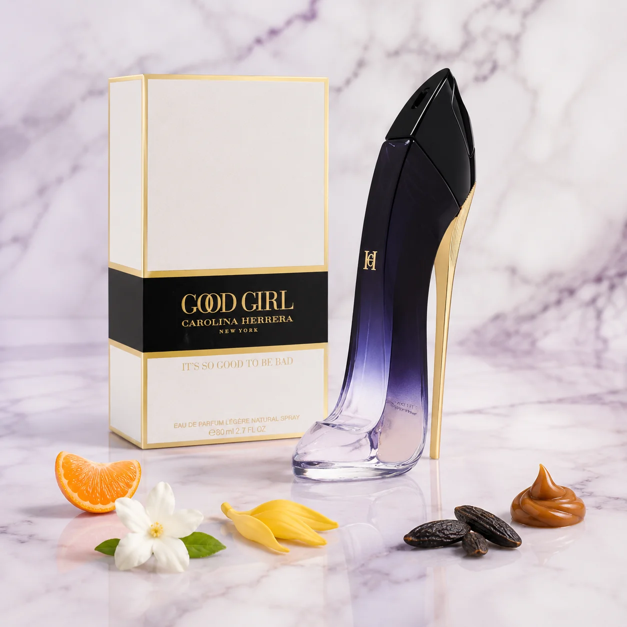 Carolina Herrera Good Girl Legere Gradient Purple Black High Heel Shoe Bottle Women Eau De Parfum Legere Luxury Floral Woody Scent Long Lasting Fragrance 80ml Ladies Perfume Gift Set For Her view 5