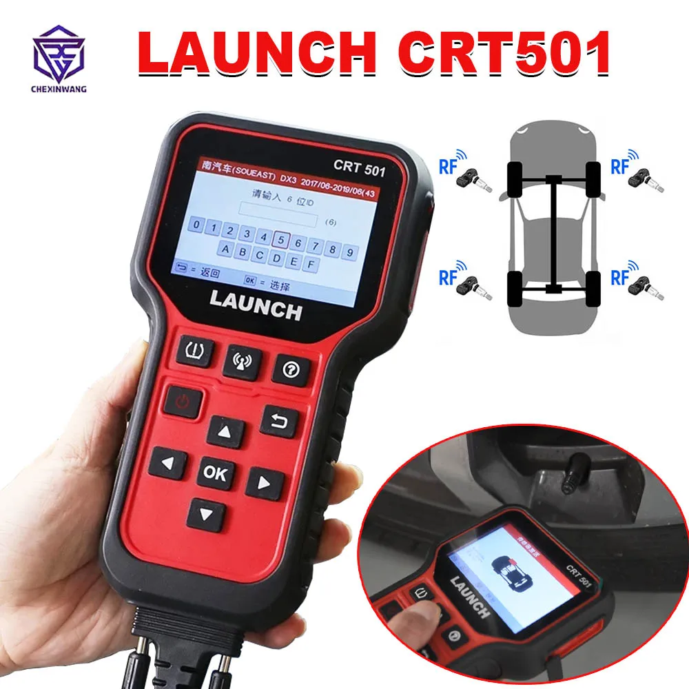 

LAUNCH CRT501 Tire Pressure Monitor System TCRT 501 Code Read Write TPMS Sensor ID 433/315MHZ RF-sensor Activate Diagnostic Tool