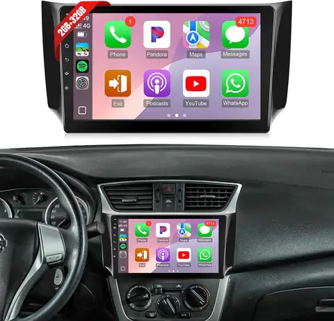 9inch IPS Touch Screen for Nissan Sentra Head Unit with Carplay Android Auto Bluetooth GPS WiFi SWC Camera