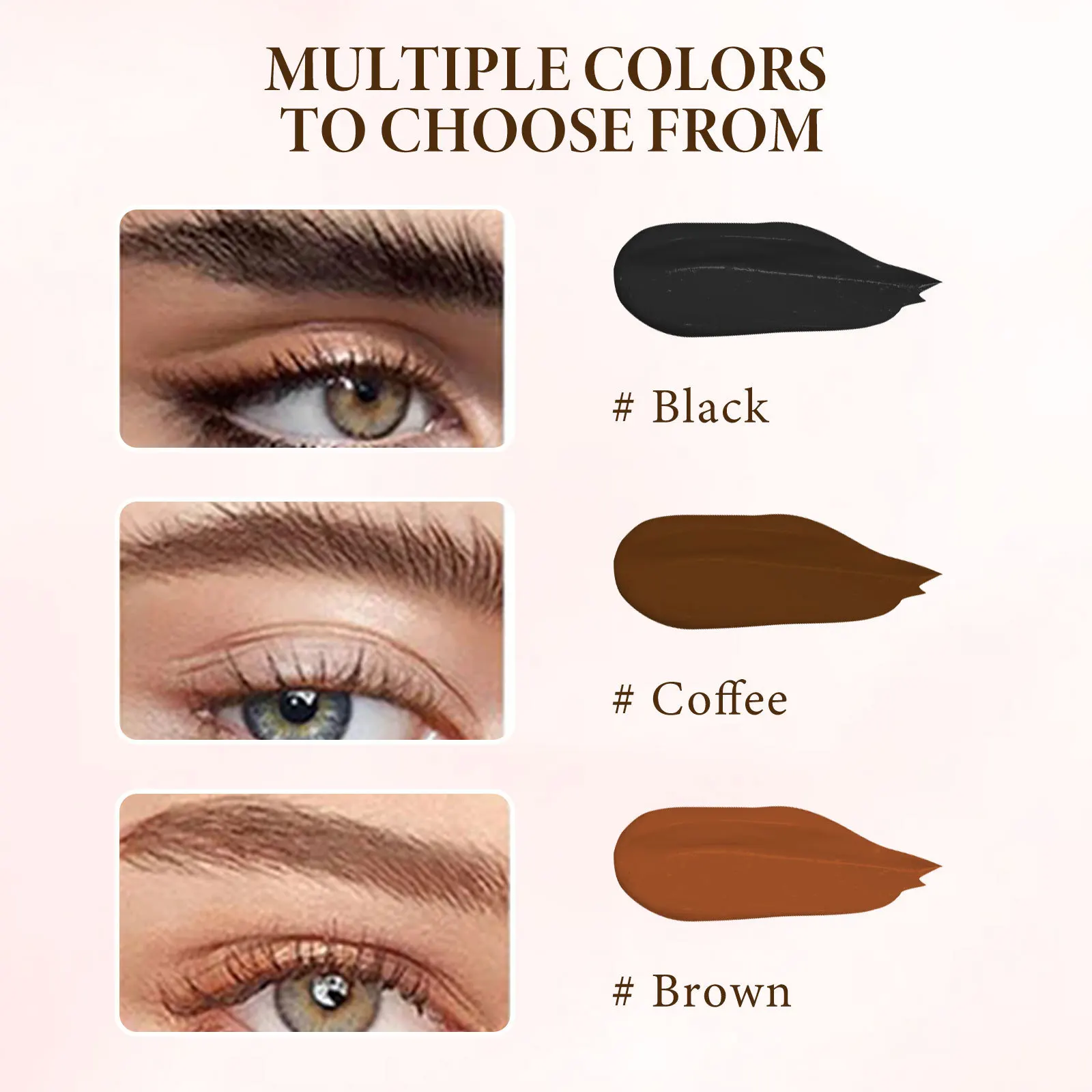 Semi Permanent Eyebrow Coloring Dye Waterproof Long-Lasting DIY Color Styling Wax Dyeing Makeup Eyelashes Eyebrows Dye Cream