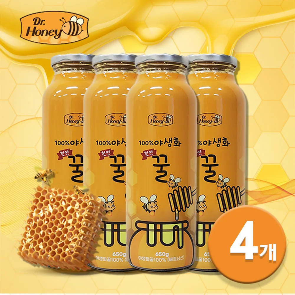 닥터허니 야생화꿀 650g x 4