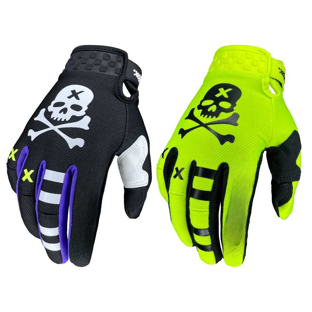 AliExpress ALMST FOX Almst Fox Skull Motorcycle Gloves for Bike ATV UTV High Quality Moto Cross Touch Screen Gloves Mens Mountain Bike Racing Gloves