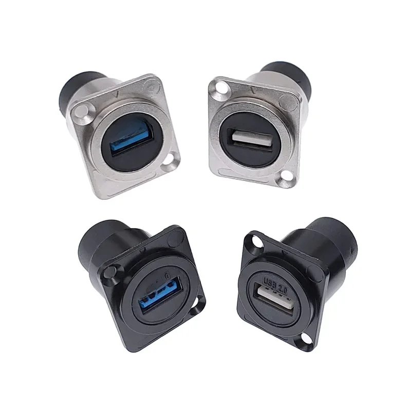 Metalowe złącze USB 2.0 3.0 typu D żeńskie do żeńskiego do montażu panelowego Gniazdo USB — zdjęcie 2