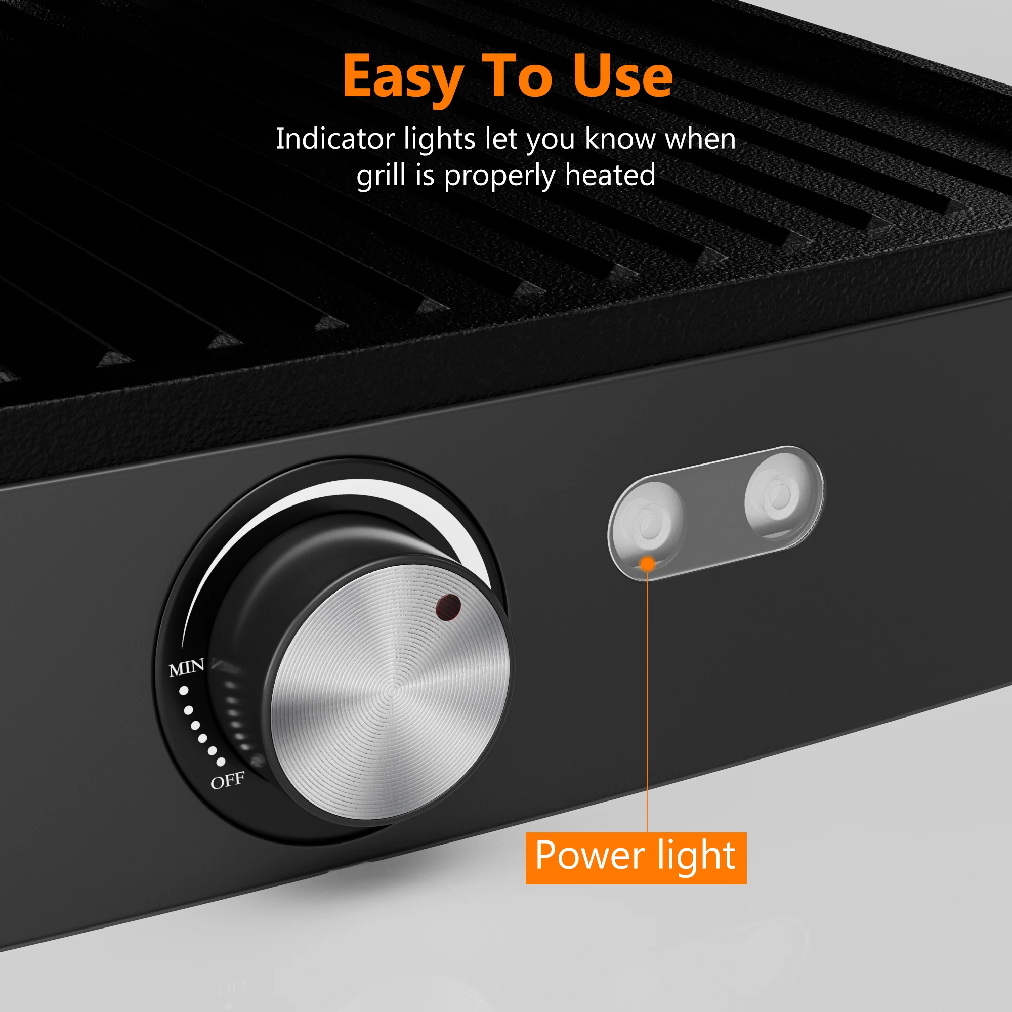 Panini Press Grill Indoor Sandwich Maker with Temperature Setting, 4 Slice Non-stick Grill, Opens 180 Degrees, 1200 W